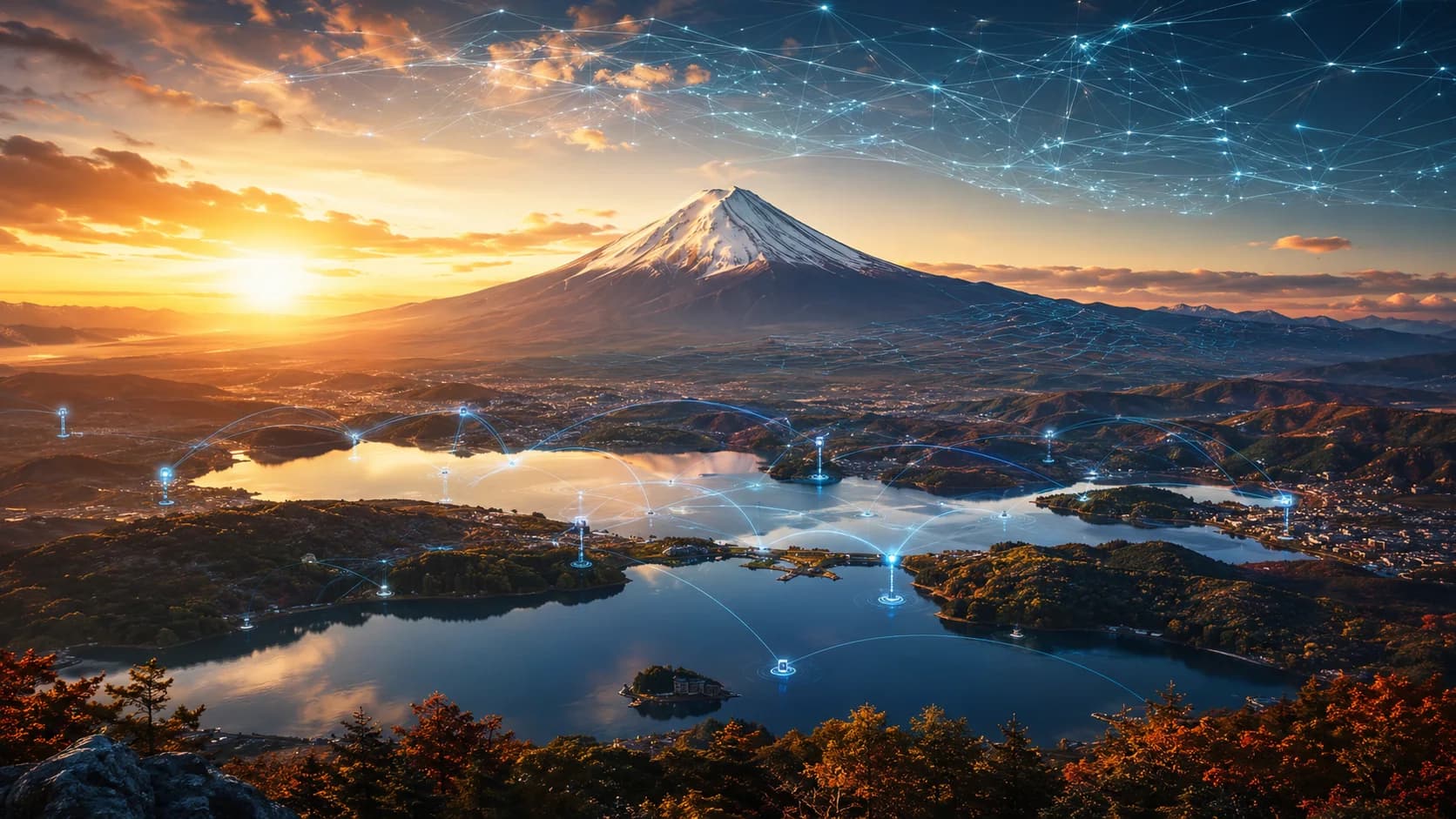 Golden Fuji Reflections frame FJ-008 in the Fuji Atlas Japanese visual archive