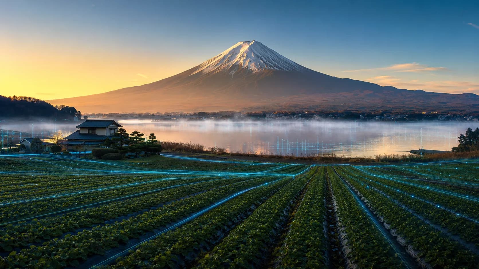 Pastoral Fuji frame FJ-021 in the Fuji Atlas Japanese visual archive