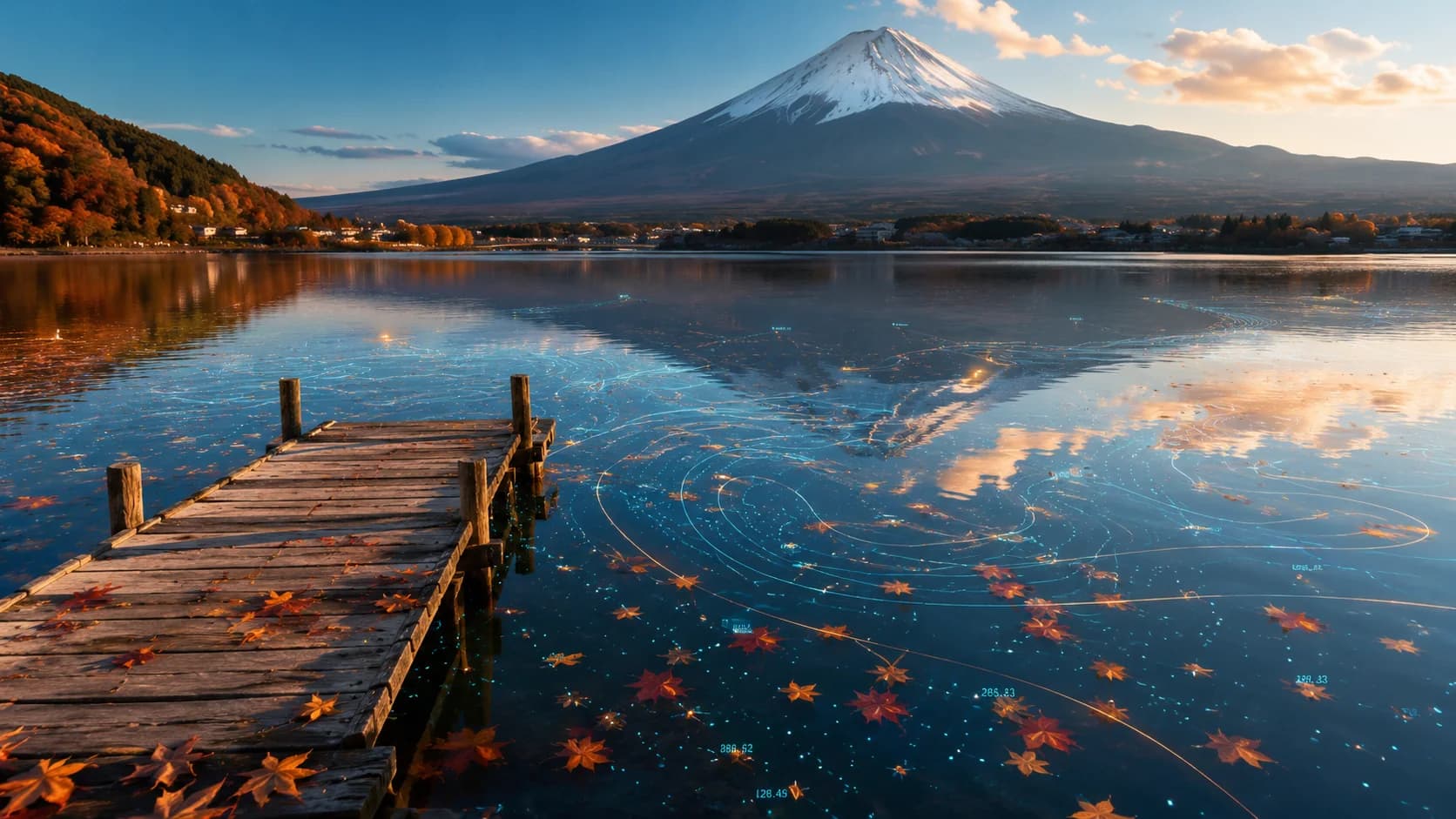 Golden Fuji Reflections frame FJ-028 in the Fuji Atlas Japanese visual archive