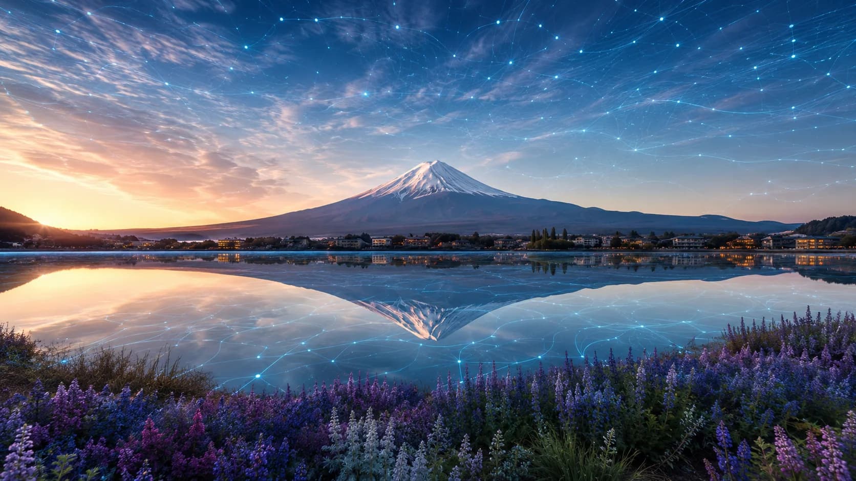 Golden Fuji Reflections frame FJ-031 in the Fuji Atlas Japanese visual archive
