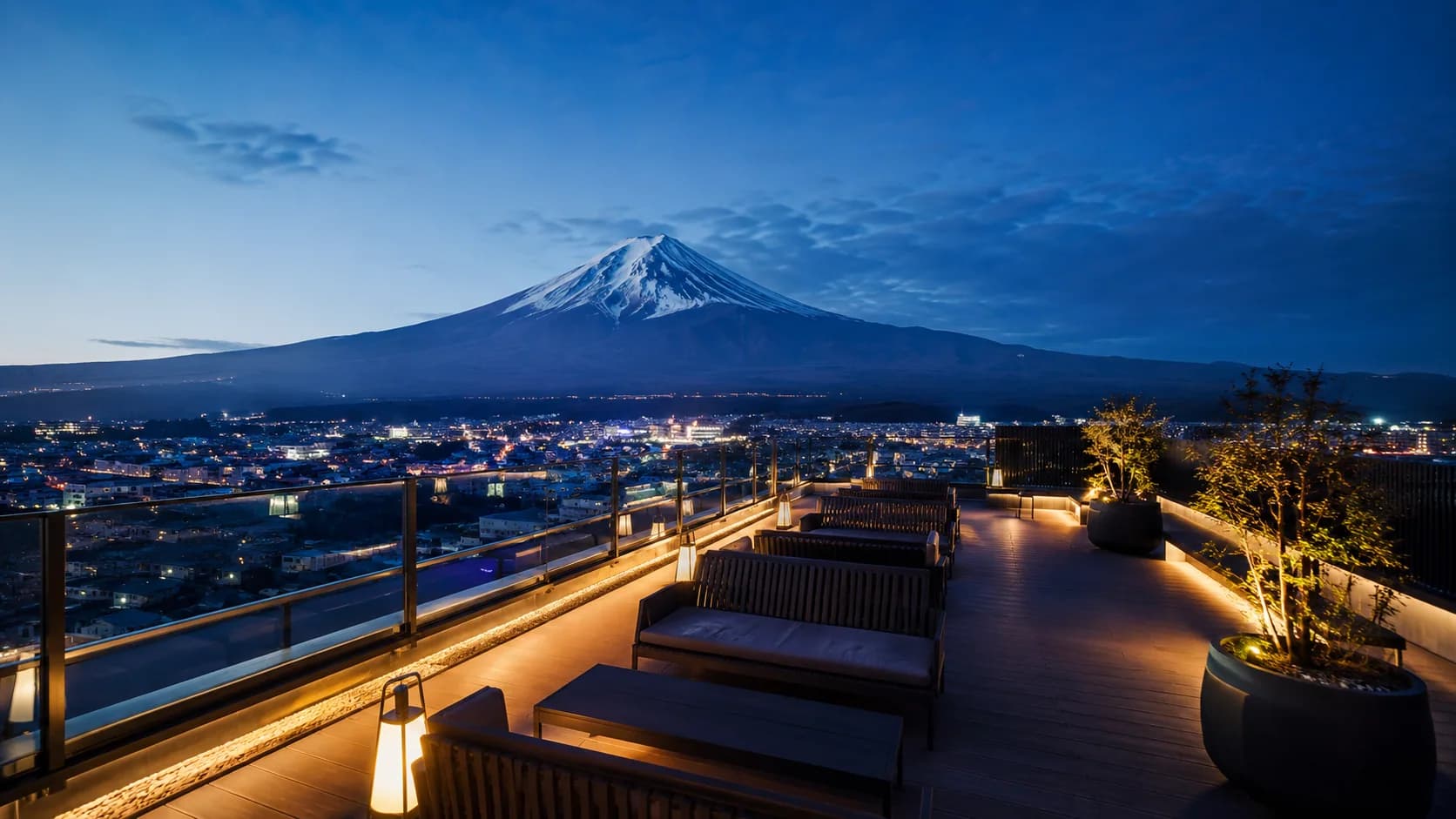 Blue Night Fuji frame FJ-051 in the Fuji Atlas Japanese visual archive