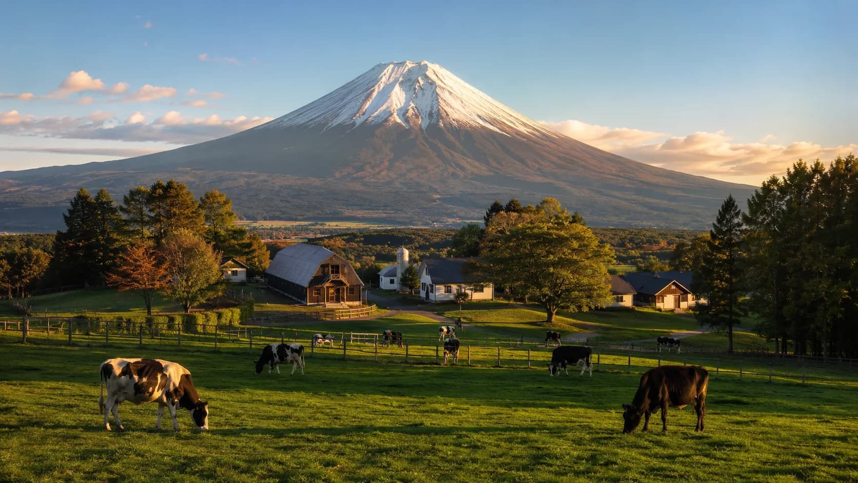 Pastoral Fuji frame FJ-057 in the Fuji Atlas Japanese visual archive