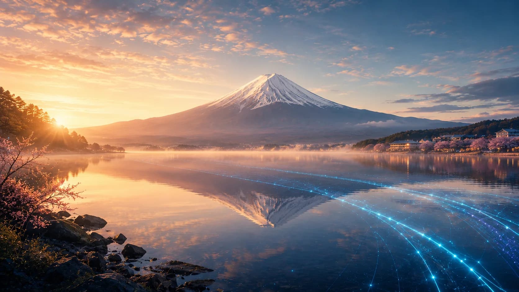 Golden Fuji Reflections frame FJ-061 in the Fuji Atlas Japanese visual archive