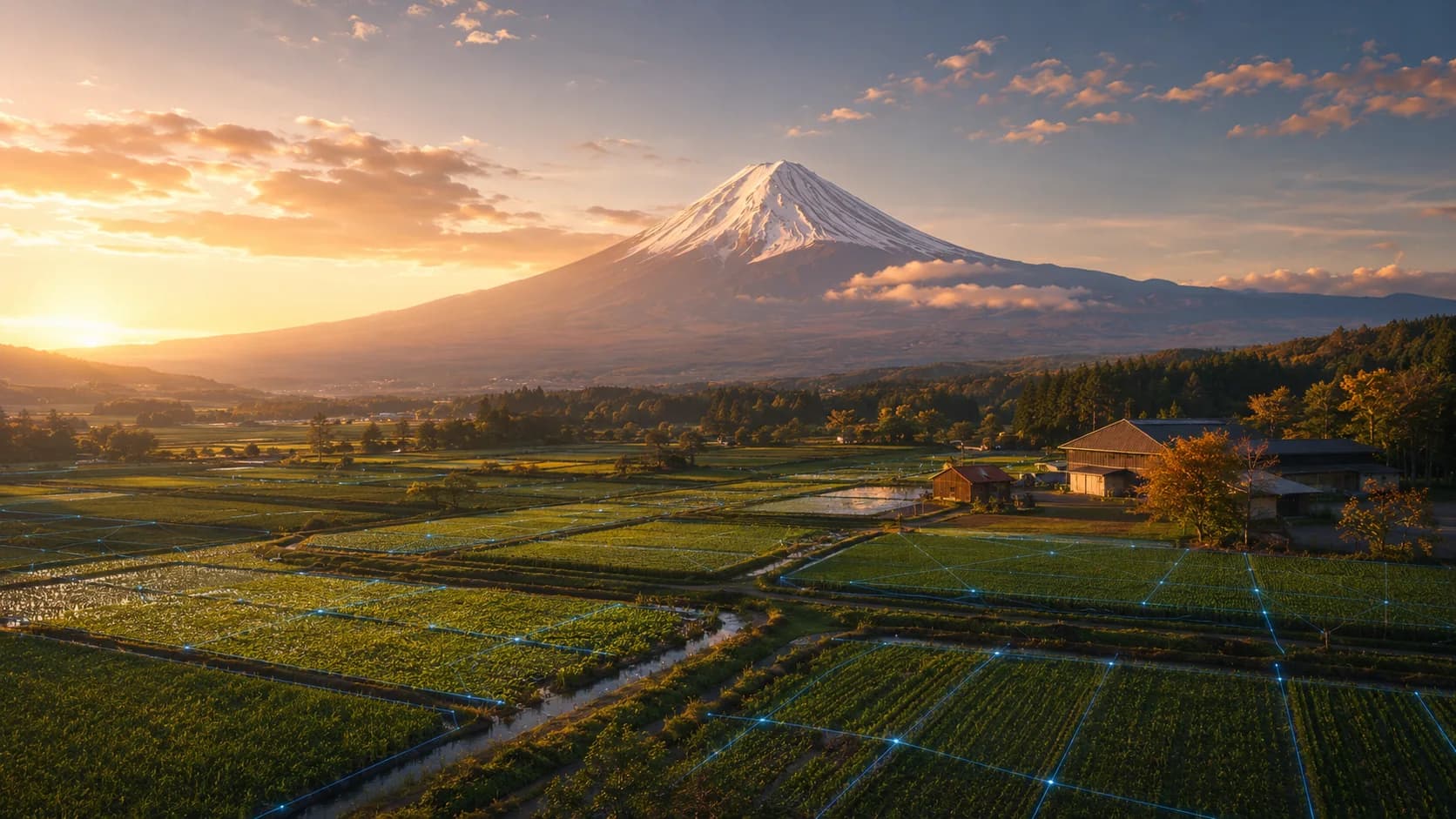 Pastoral Fuji frame FJ-067 in the Fuji Atlas Japanese visual archive