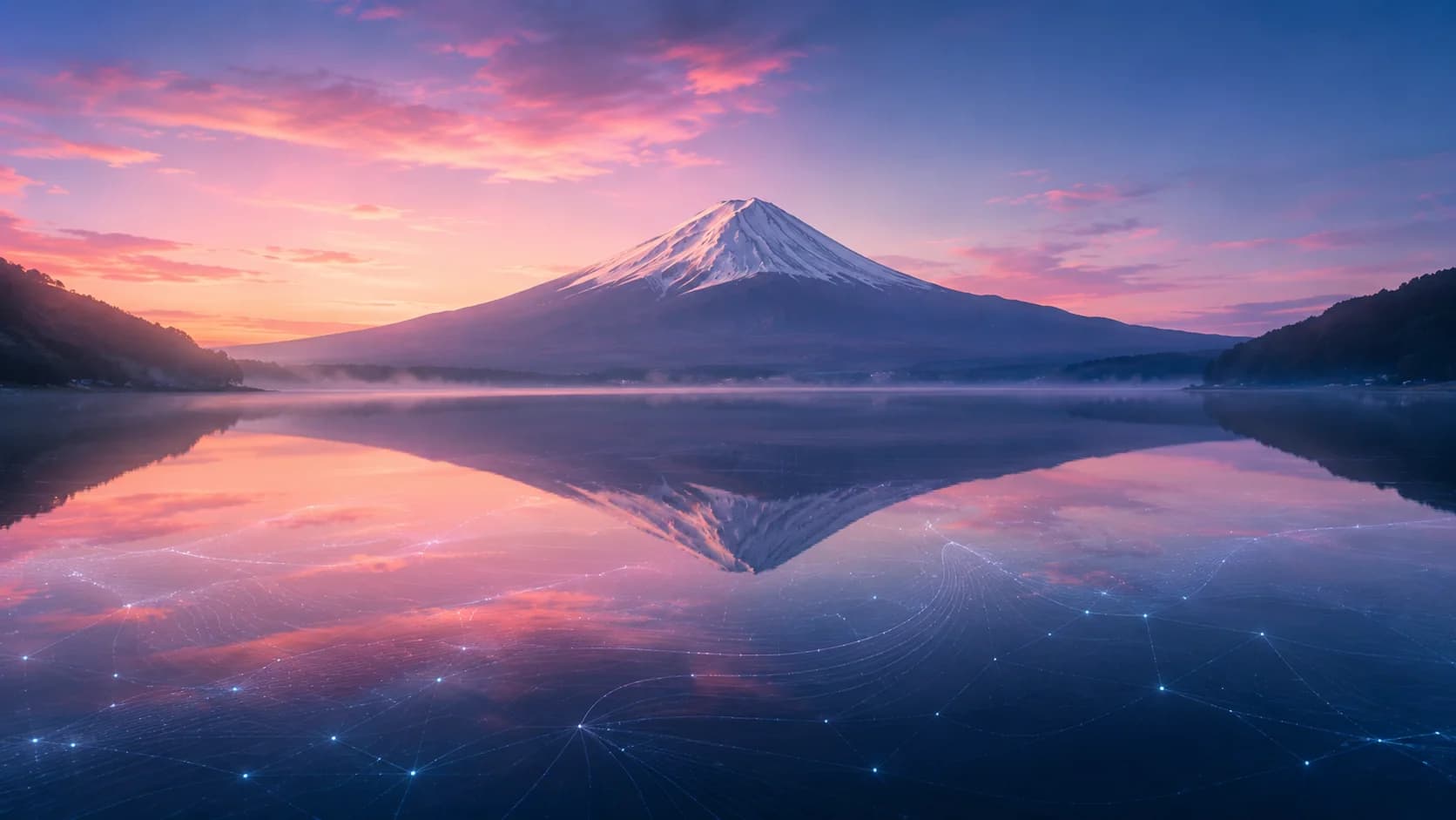 Golden Fuji Reflections frame FJ-070 in the Fuji Atlas Japanese visual archive