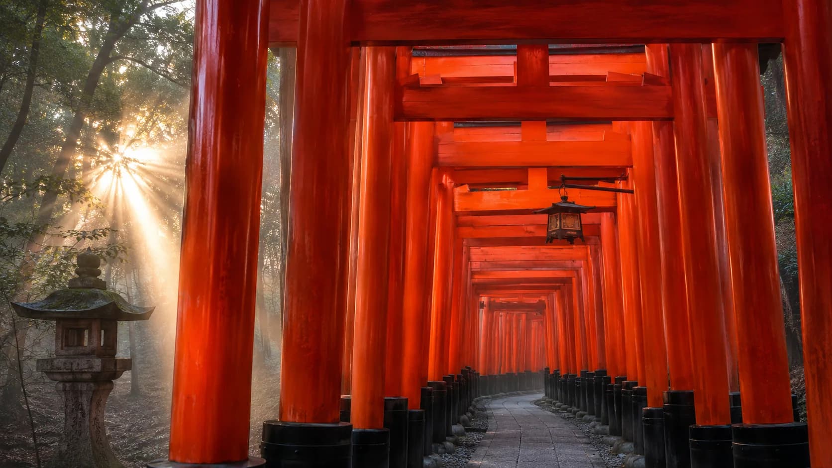 Torii Shrine Paths frame FJ-078 in the Fuji Atlas Japanese visual archive