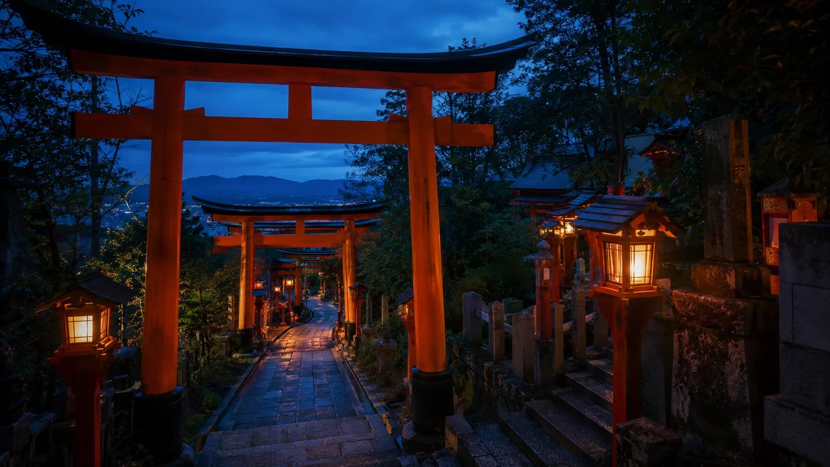 Torii Shrine Paths frame FJ-079 in the Fuji Atlas Japanese visual archive