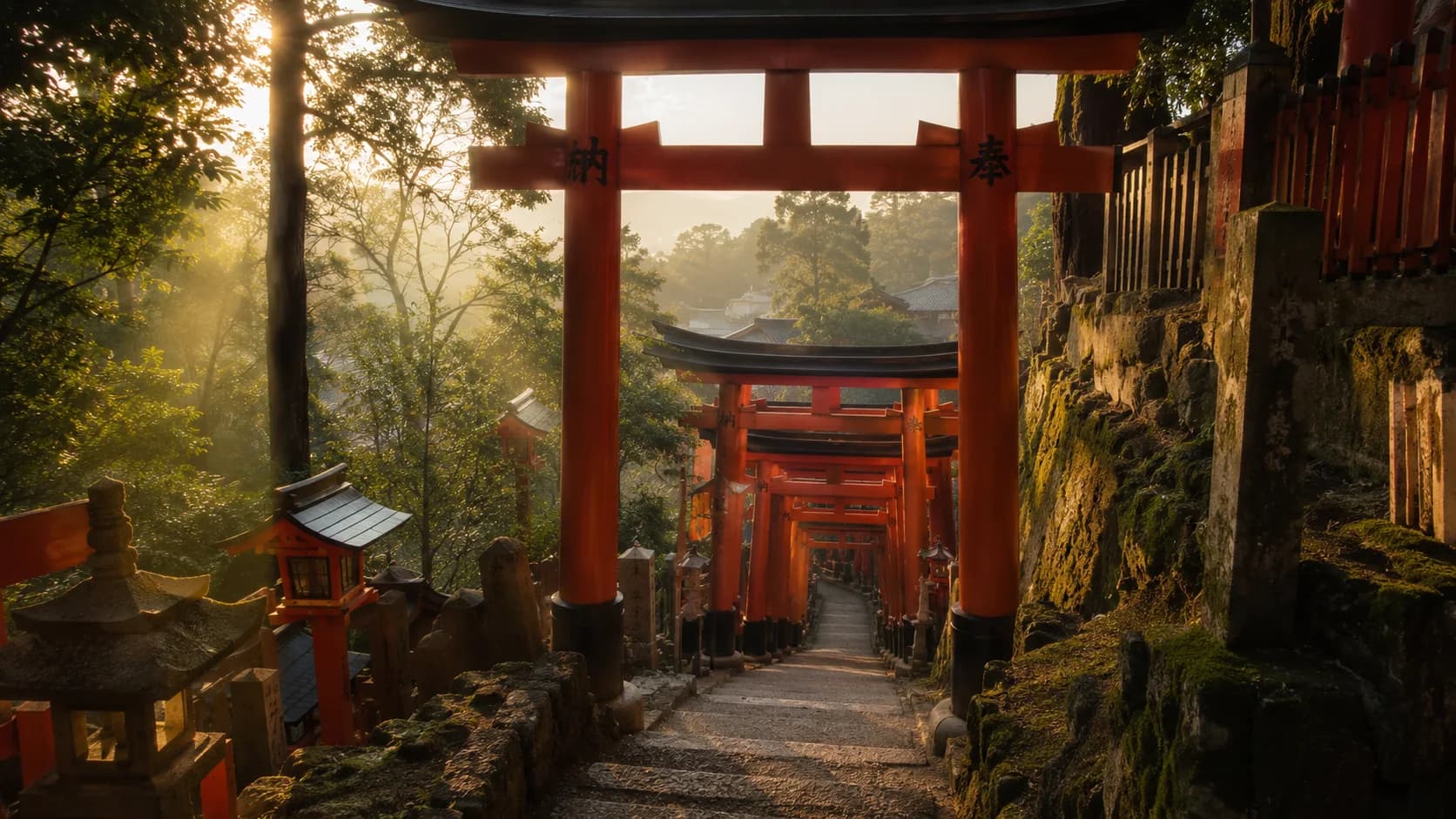 Torii Shrine Paths frame FJ-085 in the Fuji Atlas Japanese visual archive