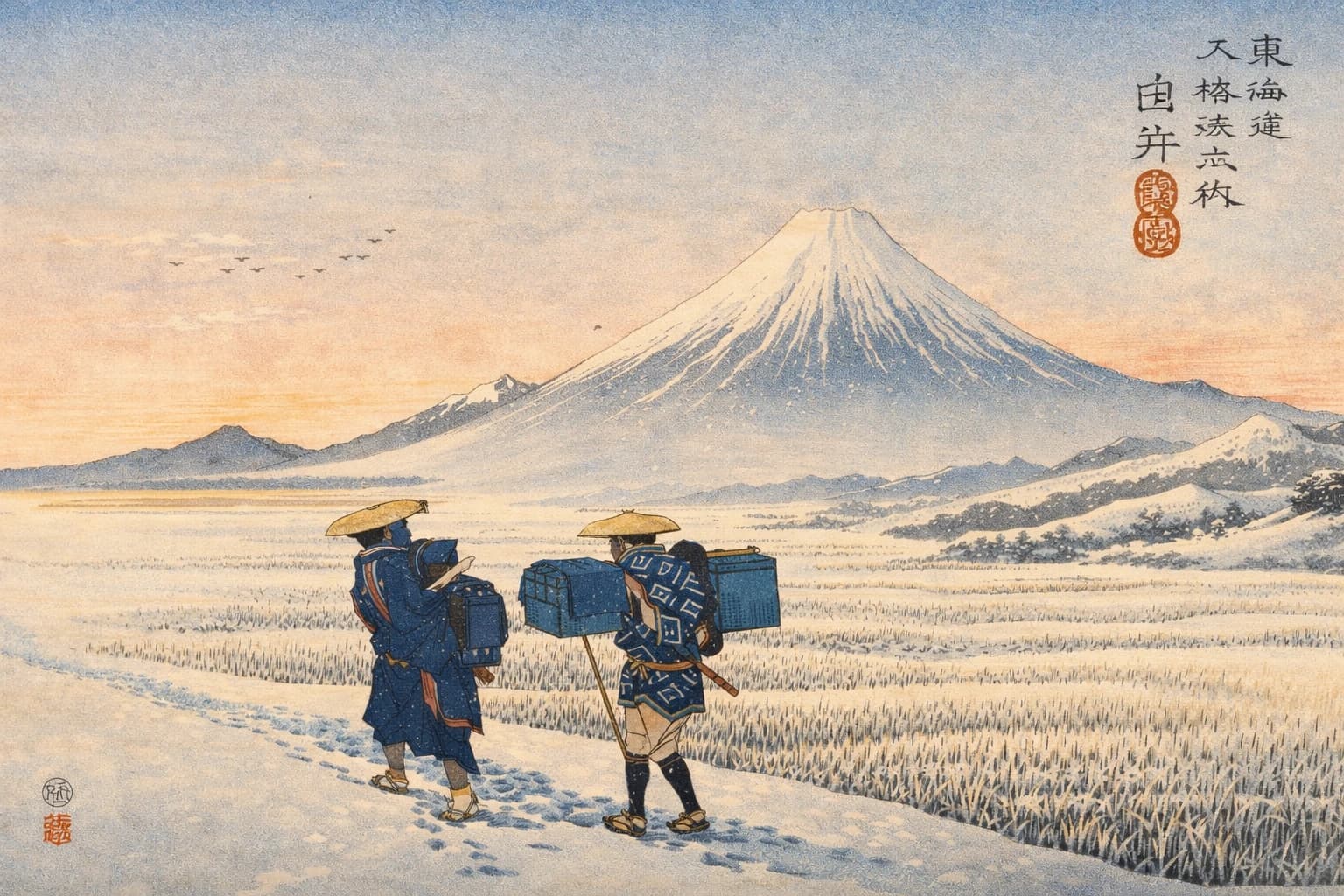 Heritage Art frame FJ-096 in the Fuji Atlas Japanese visual archive