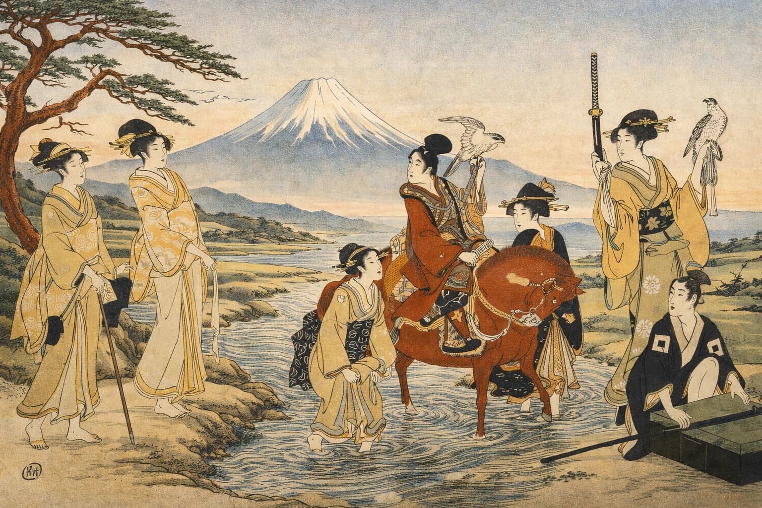 Heritage Art frame FJ-098 in the Fuji Atlas Japanese visual archive